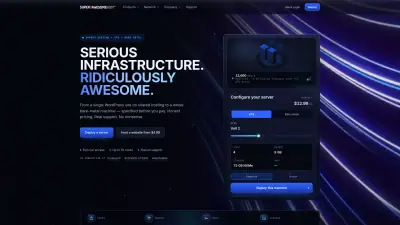 Super Awesome Host website
